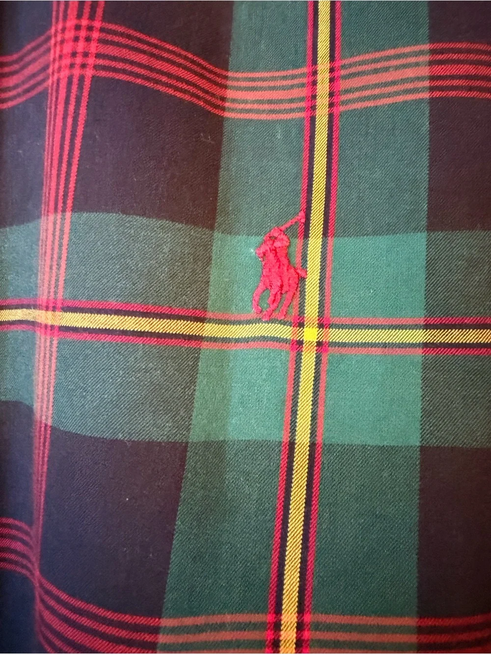 Polo by Ralph Lauren Teal, Navy & Red Plaid Button-Down Shirt